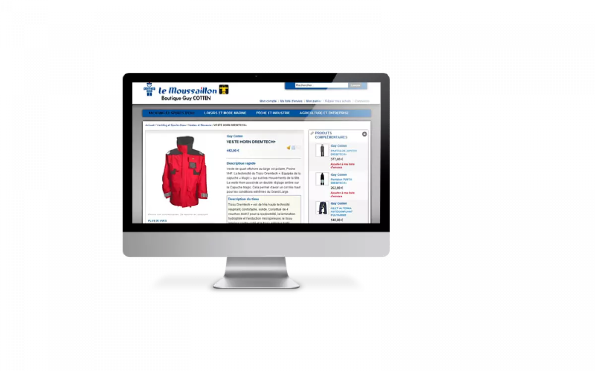 Le Moussaillon, nouveau site de vente en ligne