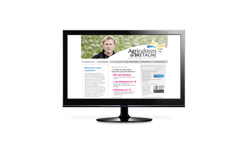 Le site internet des Agriculteurs de Bretagne