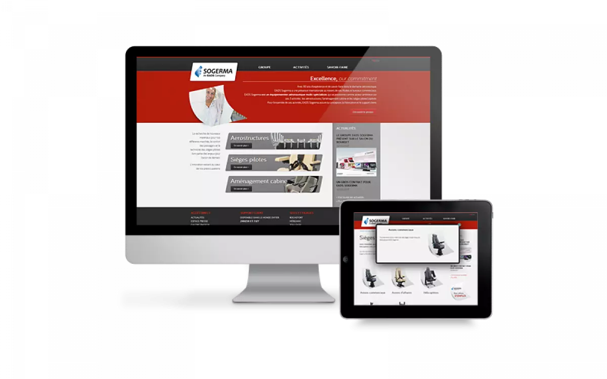 Le site Groupe de EADS Sogerma