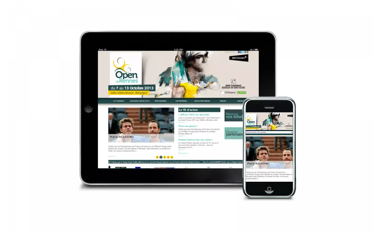 Site internet de l'Open de Rennes 2013