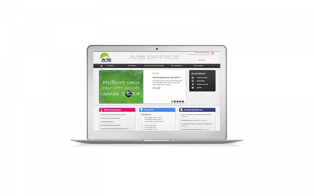 L'intranet-extranet de la franchise AVIS-Immobilier