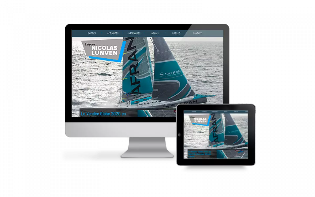 Nouveau site web du skipper Nicolas Lunven