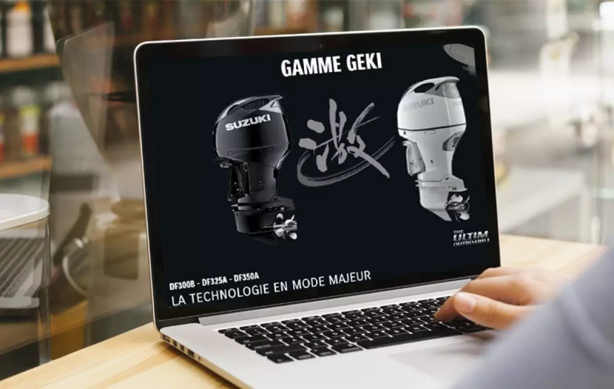 Landing-Page pour le site internet de Suzuki Marine France