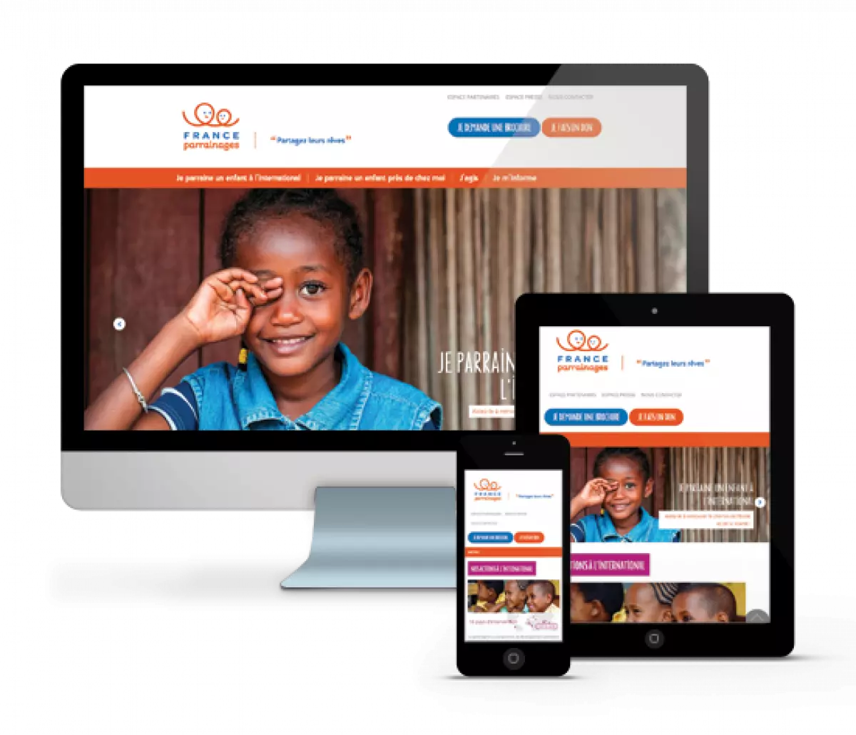 Site internet de l'association France-Parrainages