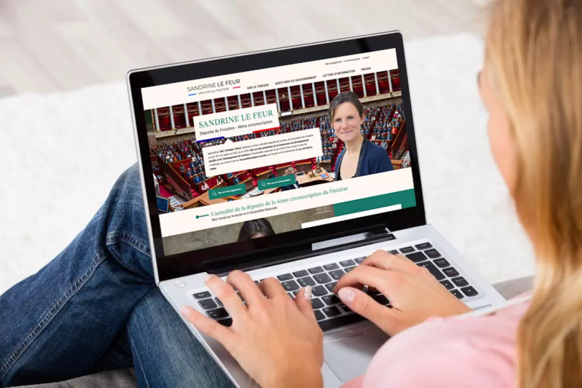 Refonte du site web de la députée Sandrine Le Feur