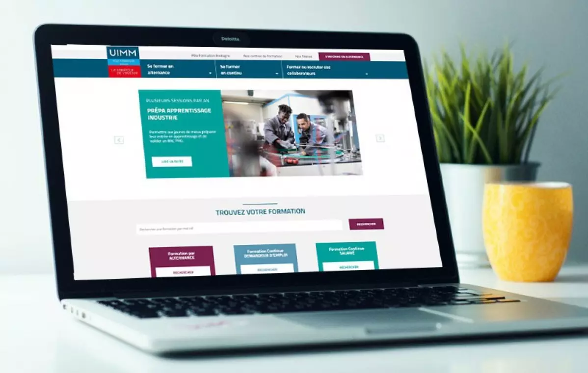 Création du site internet pour le Pole Formation Industrie Bretagne