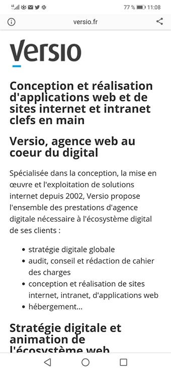 Exemple graphisme de page AMP